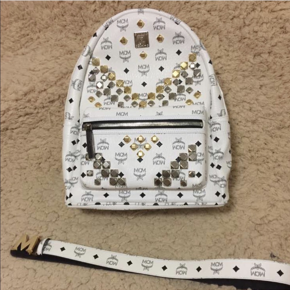 Mcm belt and backpack